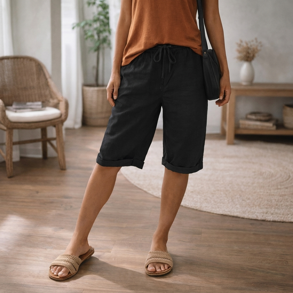 Pantaloncini da donna con coulisse regolabile