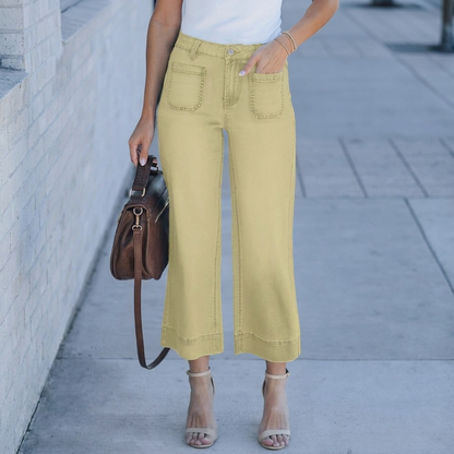 Casual Chic High Waist Straight Wide Leg Jeans