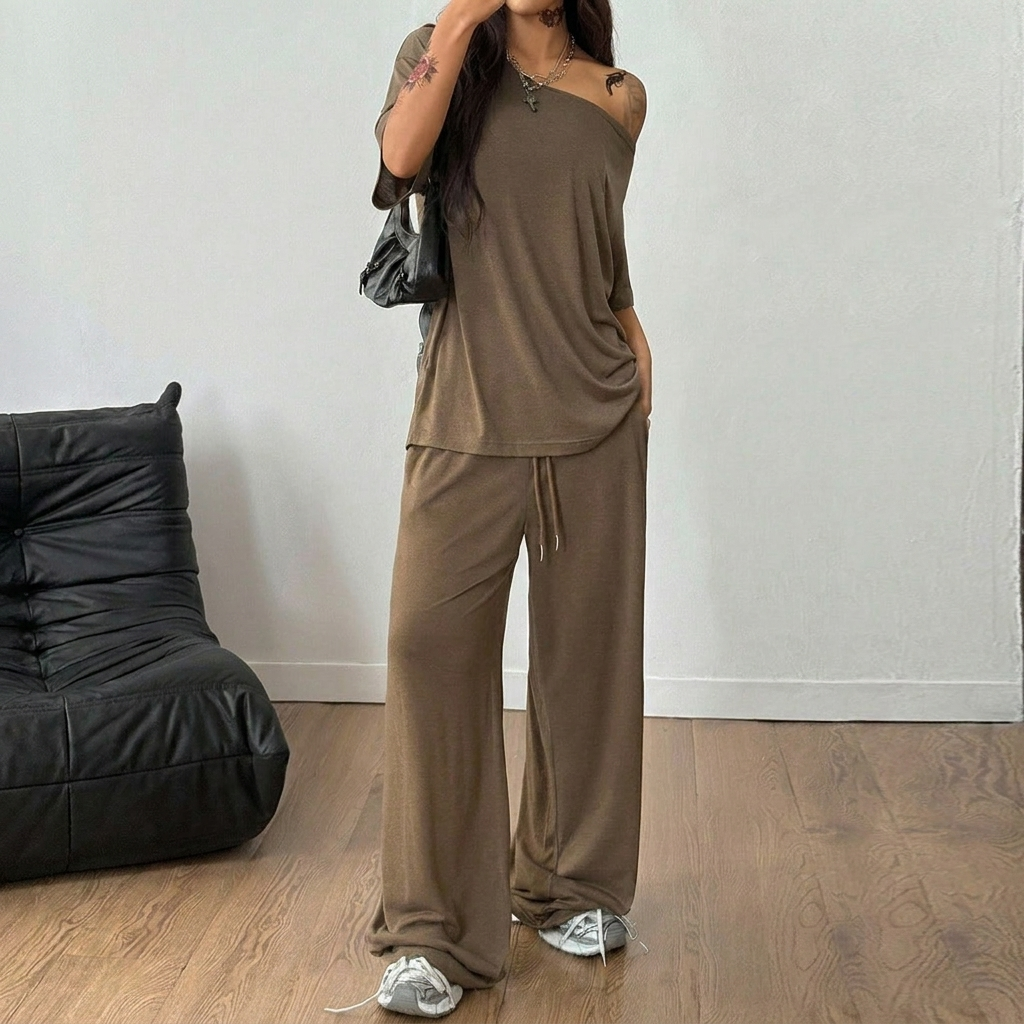 Γυναικείο casual σετ loungewear 2 τεμαχίων