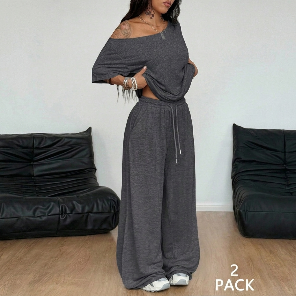 Γυναικείο casual σετ loungewear 2 τεμαχίων