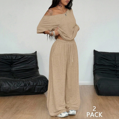 Γυναικείο casual σετ loungewear 2 τεμαχίων