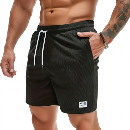 Men's Short Trousers with Laces and Cord from Corduroy