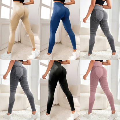 High Waist Hip-Lifting Seamless Stretch Leggings