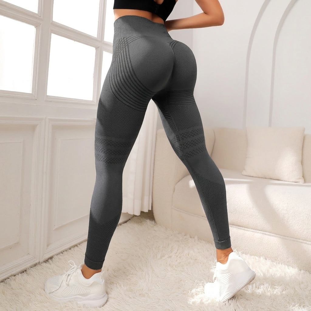 High Waist Hip-Lifting Seamless Stretch Leggings