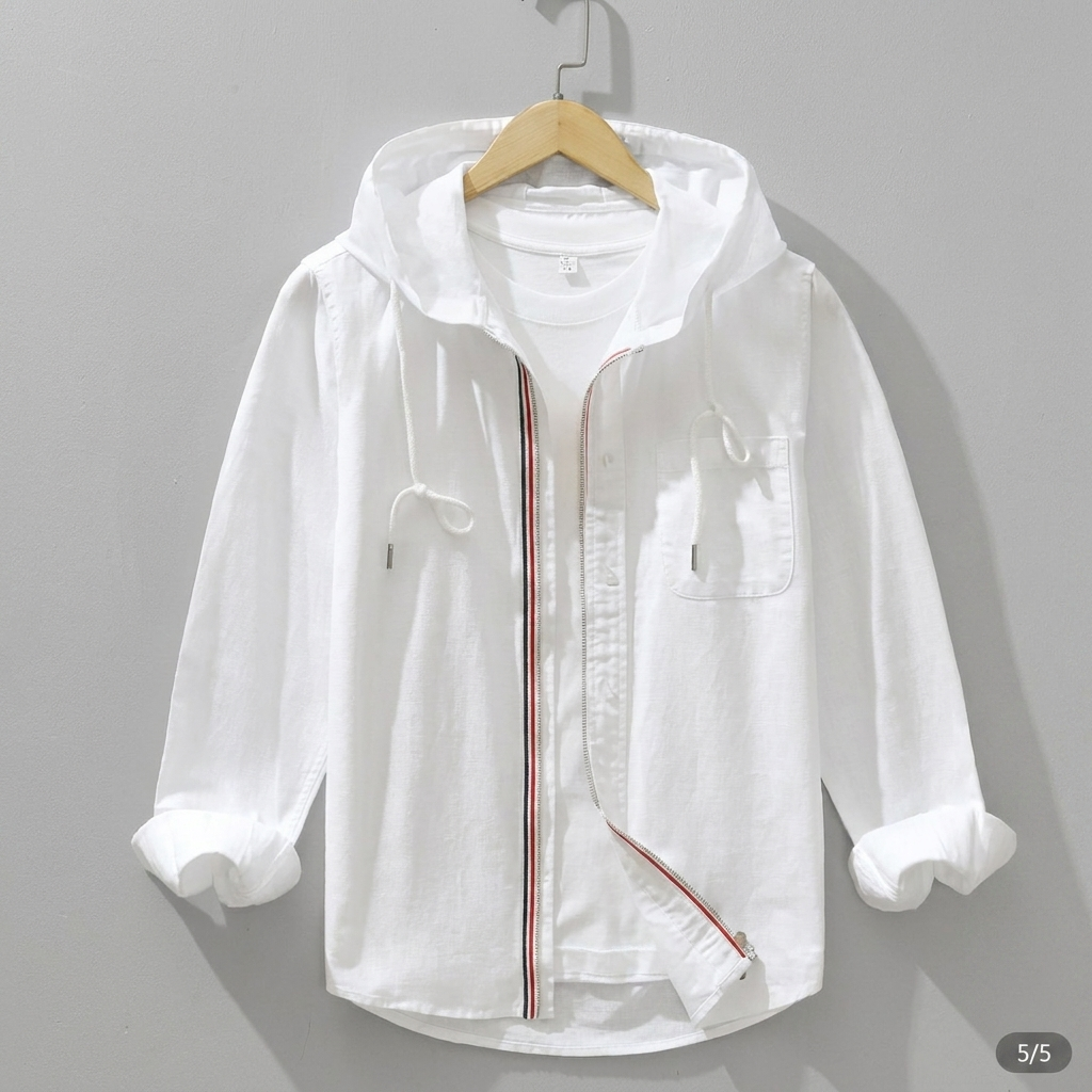 Modern Shirt Jacket with Long Sleeves for Men