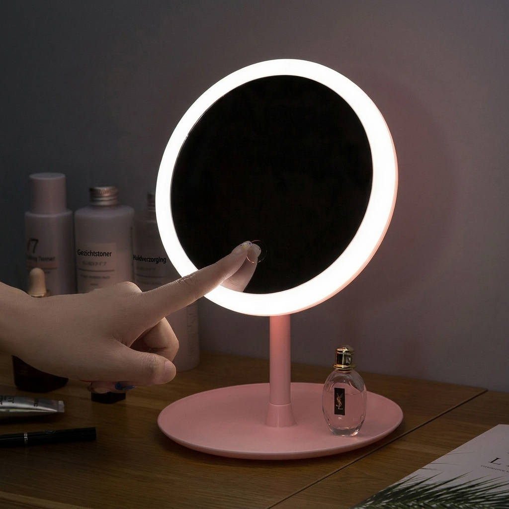 Rechargeable LED Makeup Mirror