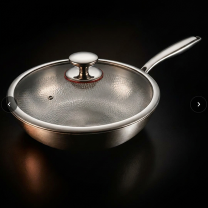 Uncoated Titanium Steak Pan with Non-Stick Surface