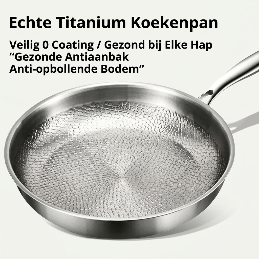 Uncoated Titanium Steak Pan with Non-Stick Surface