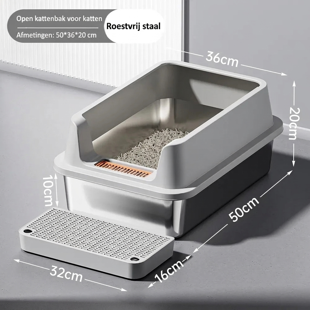 Nest Stainless Steel Cat Litter Tray
