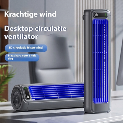 Ventilatore USB portatile silenzioso con elevato flusso d'aria e batteria da 2000mAh