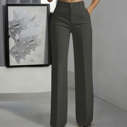 White Minimalist Ladies' Trousers
