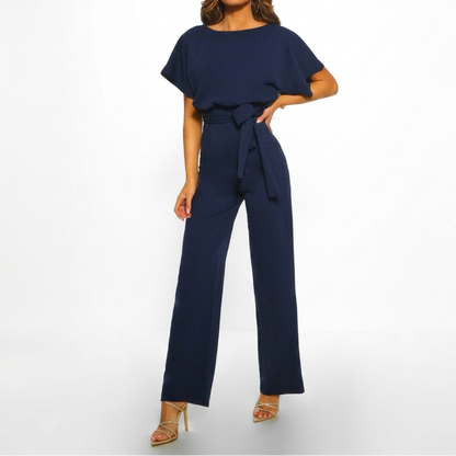Women's Casual Jumpsuit with Straight Leg and Stylish Design