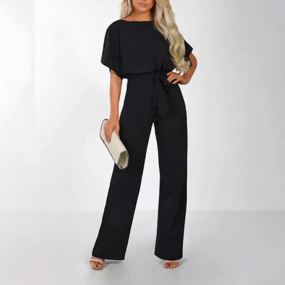 Women's Casual Jumpsuit with Straight Leg and Stylish Design