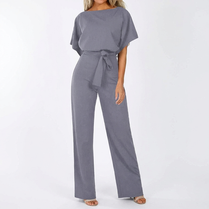 Women's Casual Jumpsuit with Straight Leg and Stylish Design