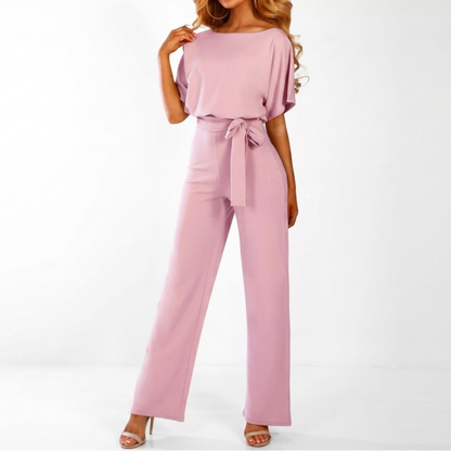 Women's Casual Jumpsuit with Straight Leg and Stylish Design