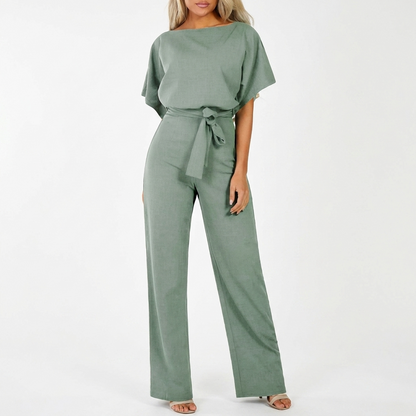 Women's Casual Jumpsuit with Straight Leg and Stylish Design