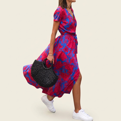 Fashionable Ladies Printed Beach Dress
