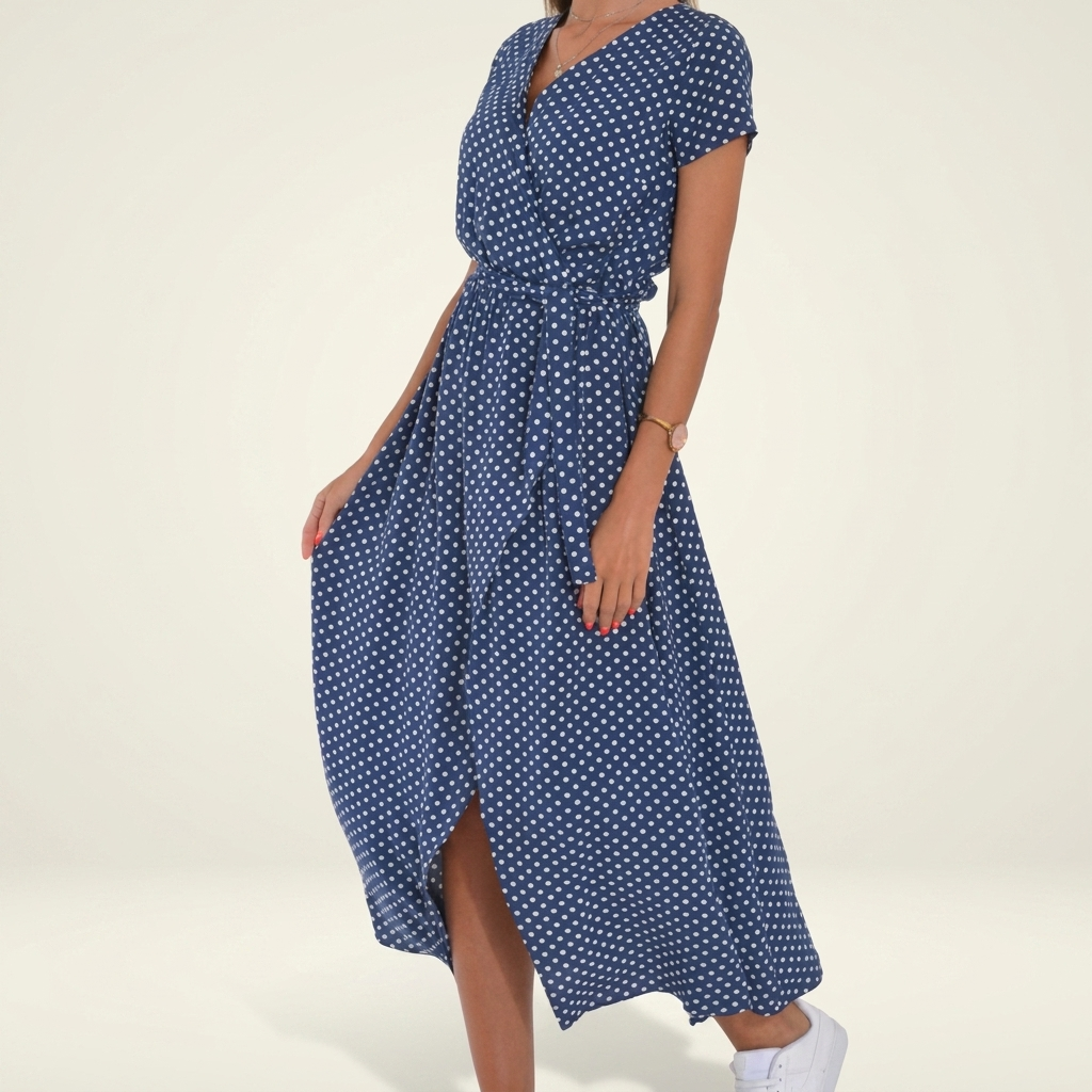 Fashionable Ladies Printed Beach Dress