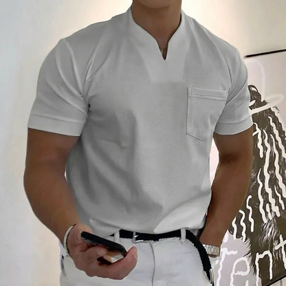 Men's Short Sleeve Sports T-Shirt with Chest Pocket