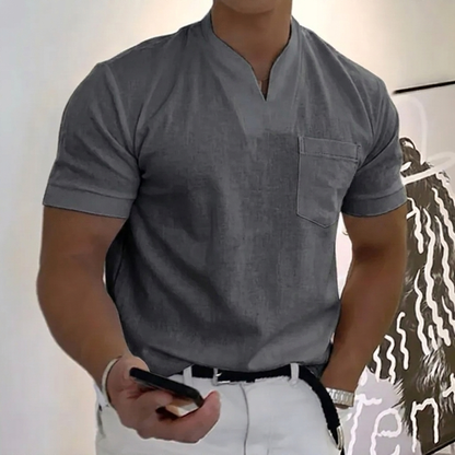 Men's Short Sleeve Sports T-Shirt with Chest Pocket