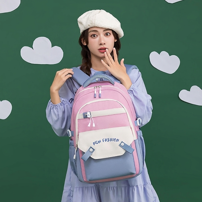 Colourful Backpack with Contrast