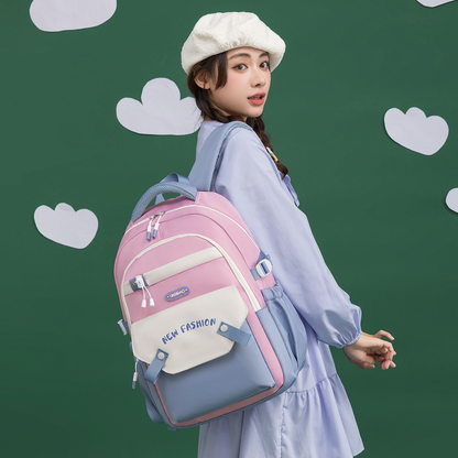 Colourful Backpack with Contrast