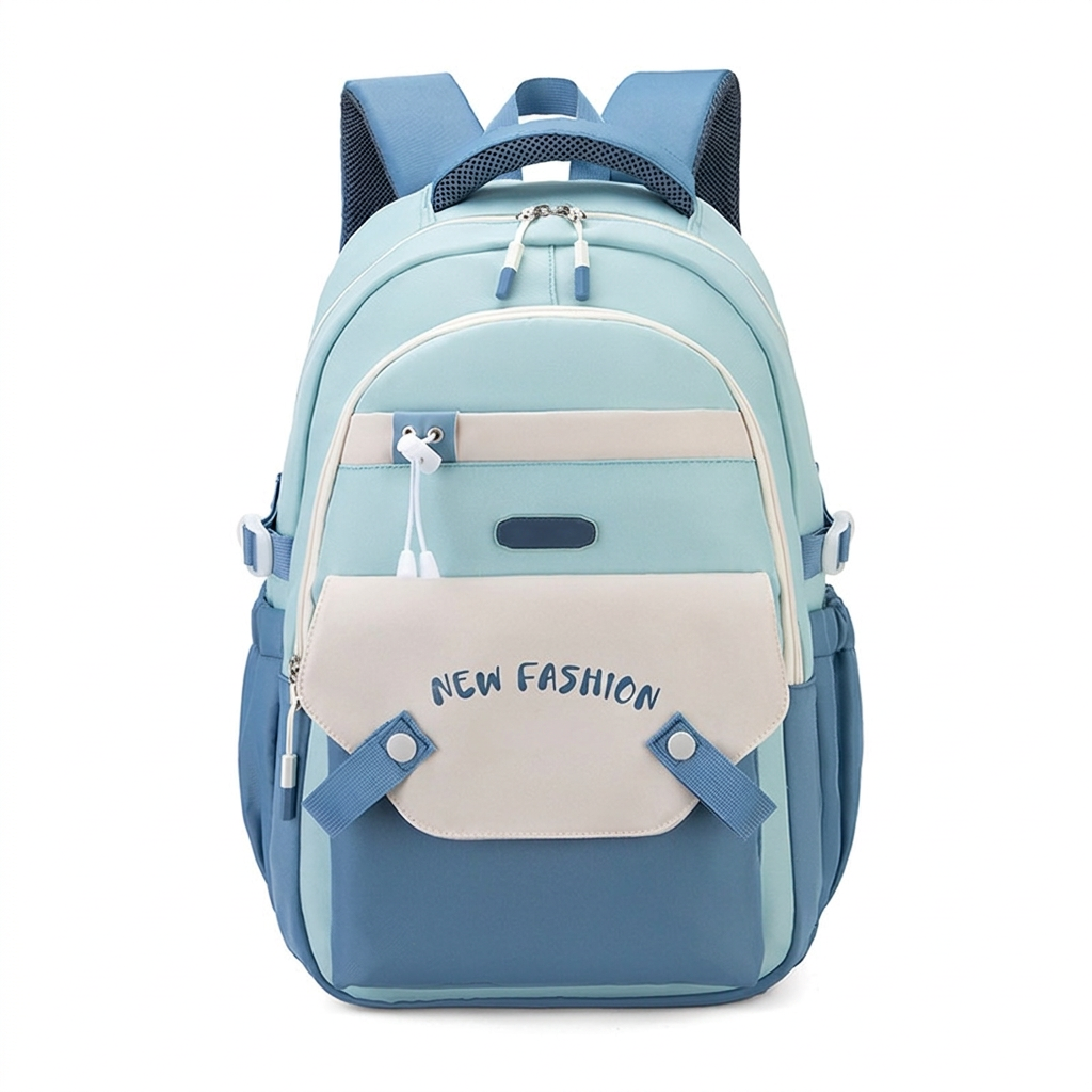 Colourful Backpack with Contrast