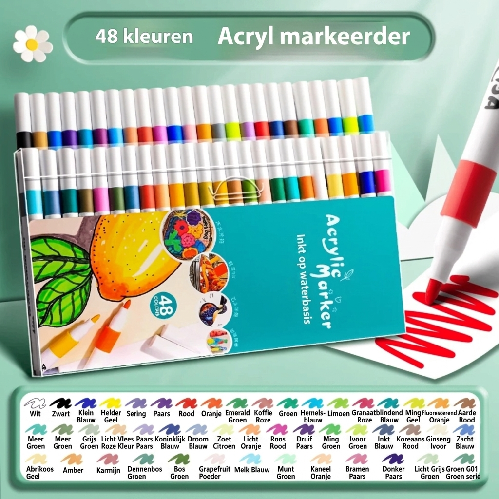 True Colour Acrylic Marker Pens for Colour Painting