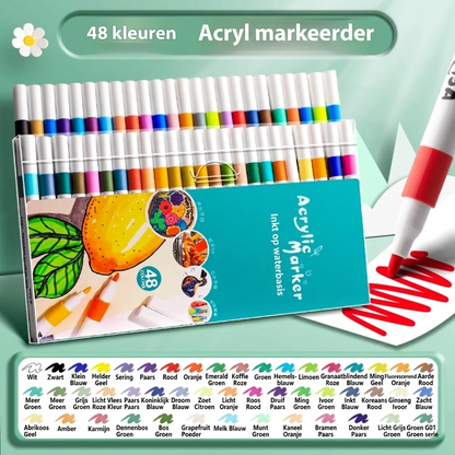 True Colour Acrylic Marker Pens for Colour Painting