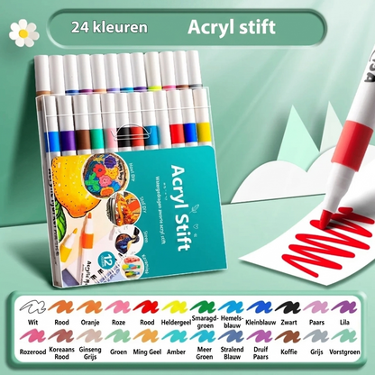 True Colour Acrylic Marker Pens for Colour Painting