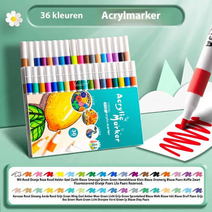 True Colour Acrylic Marker Pens for Colour Painting