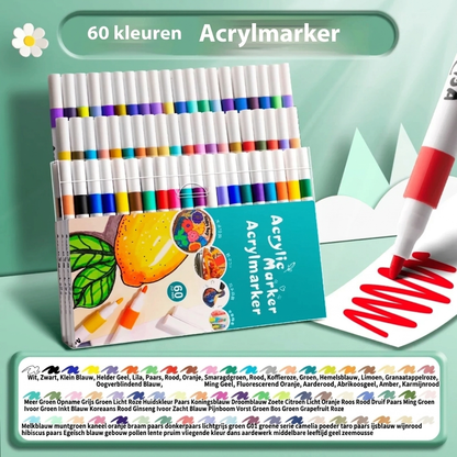 True Colour Acrylic Marker Pens for Colour Painting
