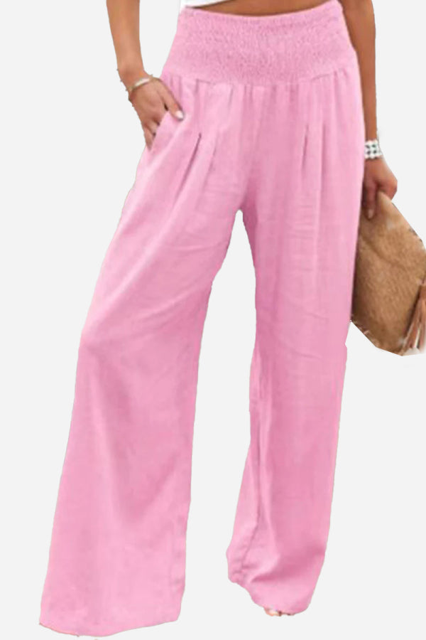 Palazzo ladies' trousers with high waist - Jamilla