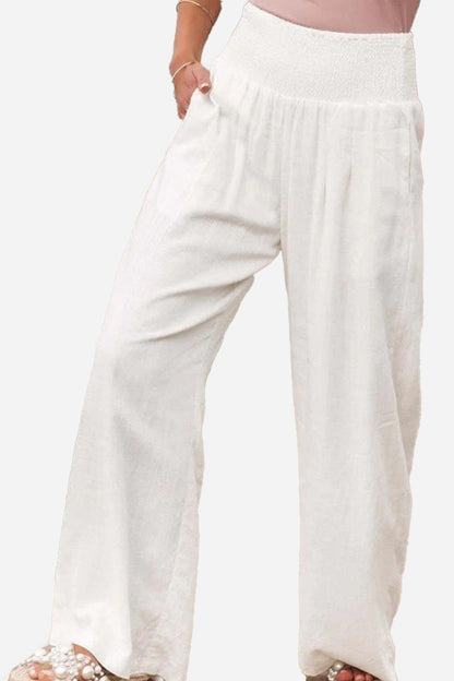 Palazzo ladies' trousers with high waist - Jamilla
