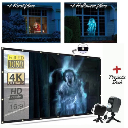 Proiecție holografică | Halloween și Crăciun