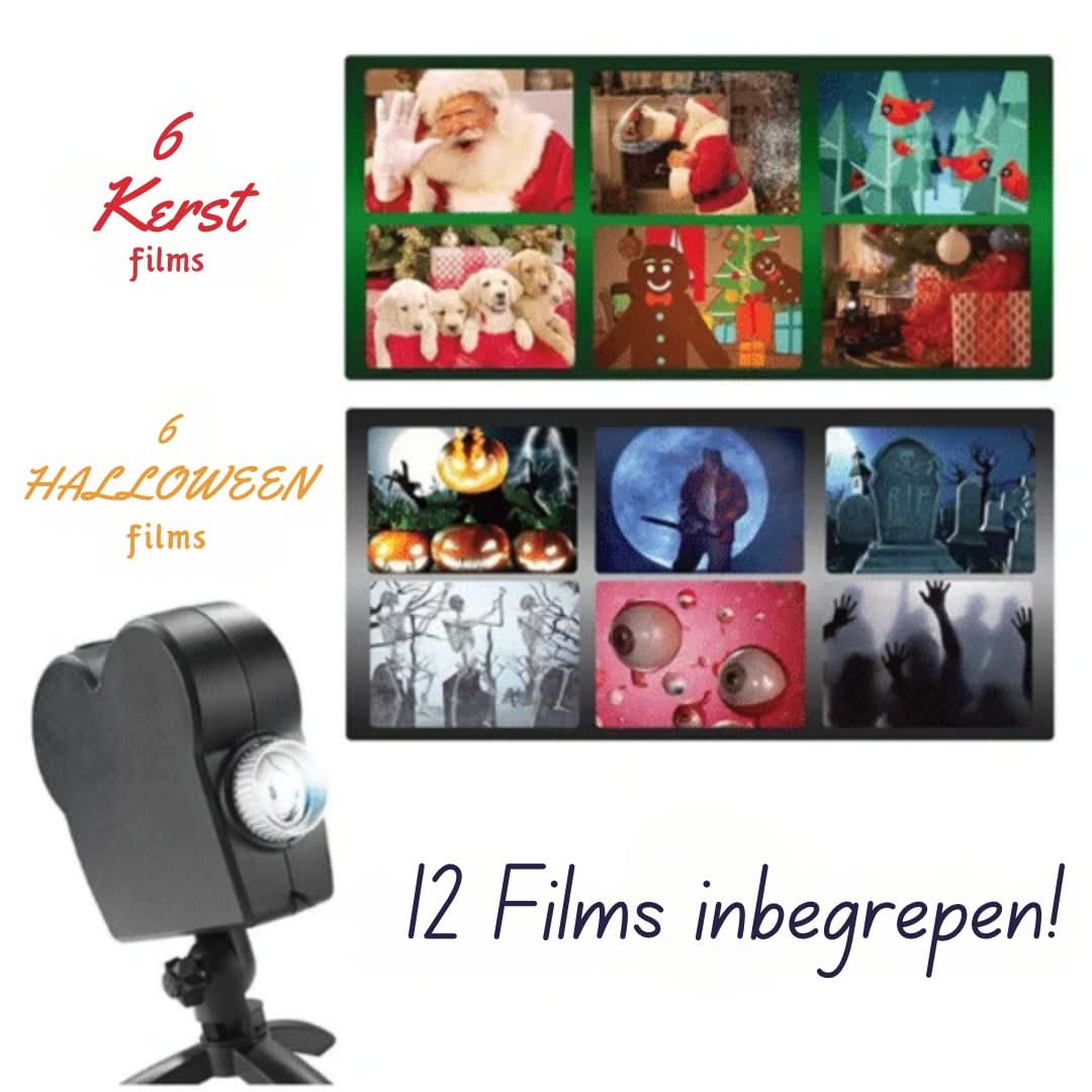 Holografische projectie | Halloween & Kerstmis
