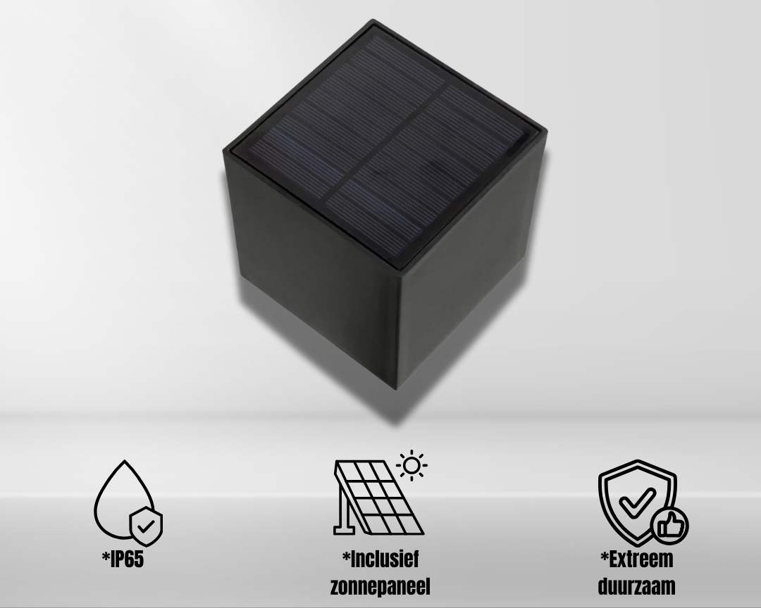 Solar LED Wall Lamp for Outdoors with Automatic Lighting and Wireless Design