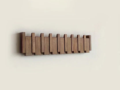 Appendiabiti da parete in legno sostenibile con design musicale