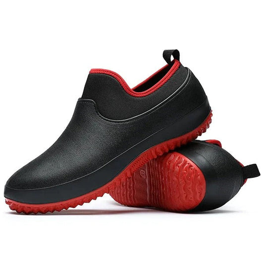 Waterproof Slip-On Work Shoes for Men with Non-Slip Sole and Comfort