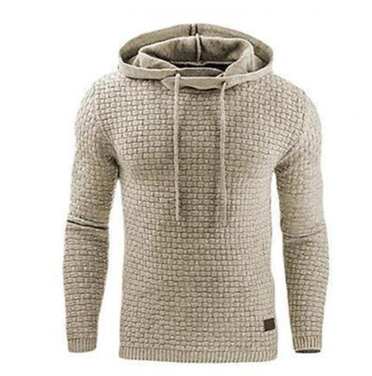 Felpa con cappuccio da uomo comoda e dalla texture in rilievo – Calda e resistente