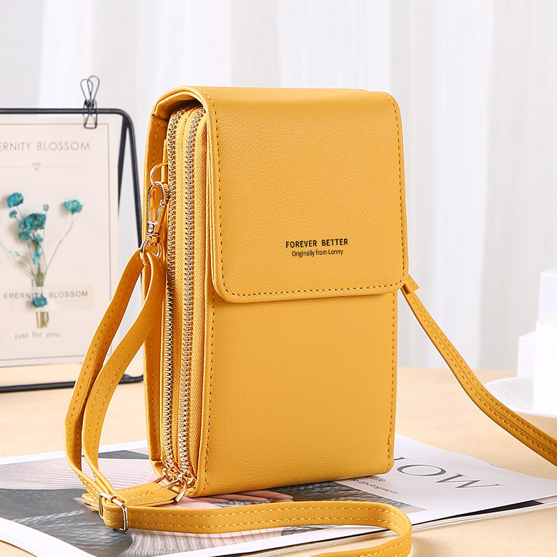 Bolso para teléfono con pantalla táctil y función de billetera – compacto y cruzado para el día a día
