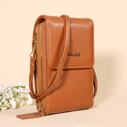 Bolso para teléfono con pantalla táctil y función de billetera – compacto y cruzado para el día a día