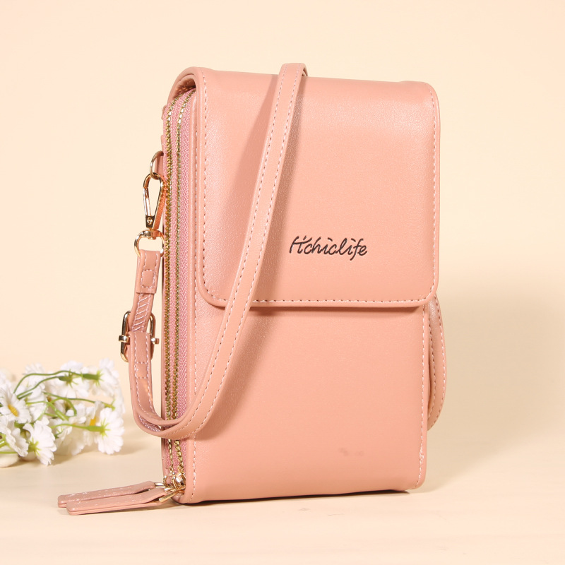 Bolso para teléfono con pantalla táctil y función de billetera – compacto y cruzado para el día a día