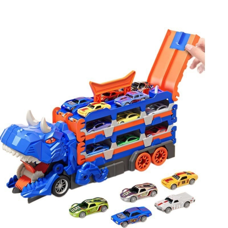 Set da gioco DinoRacer - Avventura di corse con dinosauri trasformabili