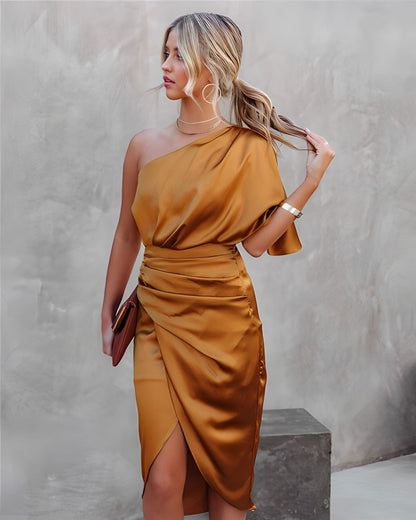Beautiful Women's Satin Evening Dress – Jessa