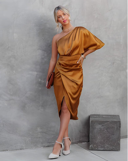 Beautiful Women's Satin Evening Dress – Jessa