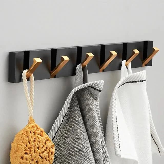 Foldable Metal Wall Hook with Multiple Hooks – Space-Saving and Modern