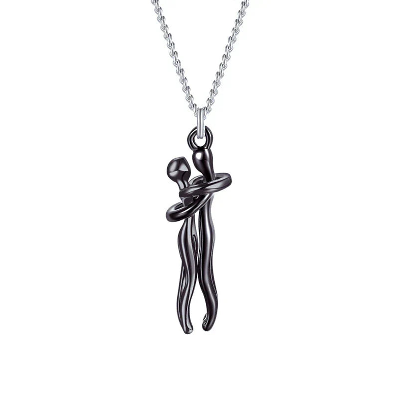 Ketting met omarmende hanger – Tijdloos symbool van liefde