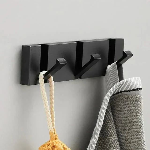 Foldable Metal Wall Hook with Multiple Hooks – Space-Saving and Modern