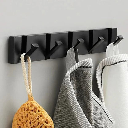 Foldable Metal Wall Hook with Multiple Hooks – Space-Saving and Modern